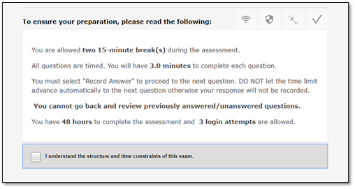 alternative to online proctored exam